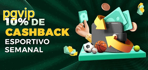 10% de bônus de cashback na pgvip
